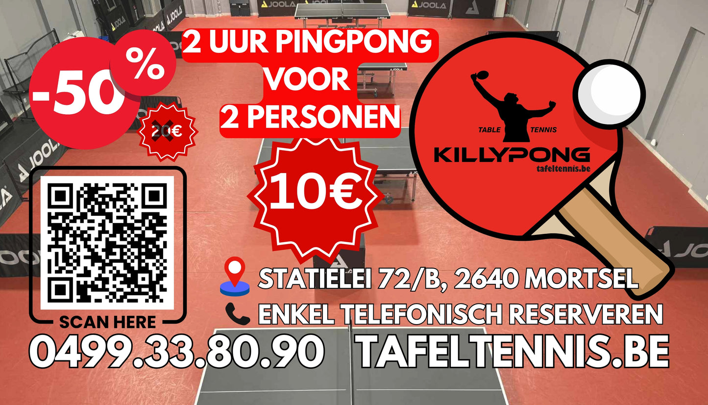Jeu de ping-pong - PROMOTION 5 € pour 2 heures