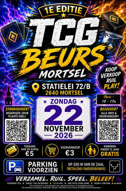Standhouderticket – Pokémonbeurs Mortsel - Killypong