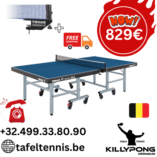 'Tibhar Smash 28/R + NET + GRATIS LEVERING - Killypong
