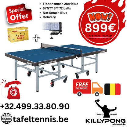Tibhar Smash 28/R Blue PROMO package